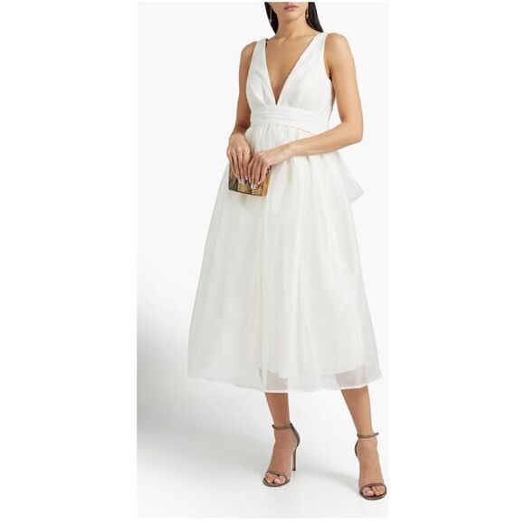 Sachin + Babi Dresses & Skirts - NWT Sachin & Babi Tea Length Organza Bow Dress Size 10